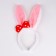 Carnival set "Bunny with a bow", rim, skirt red, 3-7 years old