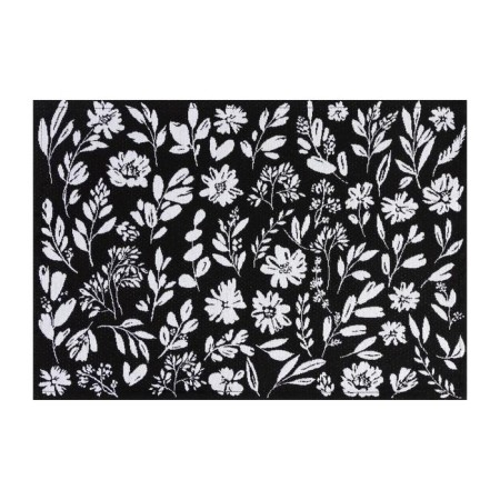 Ethel napkin Flowers Black 30x45 cm View 1, 100% PE, 370 g/m2-1