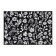 Ethel napkin Flowers Black 30x45 cm View 1, 100% PE, 370 g/m2