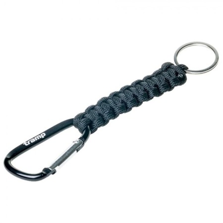Paracord cavity for TRAMP TRA-234 keys, carabiner/keys ring, black