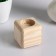 Square wooden candlestick "Square", array, 6 × 6 × 6 cm