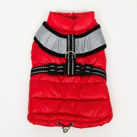 Jacket for dogs with a reflective harness, size 18 (DS 40, OG 50, Osh 38), red-8