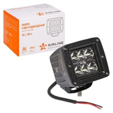 Farah LED square AIRLINE, 6 LED, directed light, 18W, 82x75x75, 12/24V