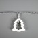 Garland “thread” 2.5 m with nozzles “Christmas tree”, ip20, transparent thread, 10 LED, glow warm white, AAH2