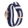 Women's watch quartz women "Geneva", white dial, strap textile