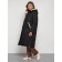 Coat insulated winter female, size 50, black color