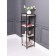 Metal rack "Energy Loft", 120 x 35 x 35 cm, black, oak Santana