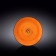 Round plate Wilmax England Spiral, D = 20.5 cm, Orange color