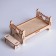 Wooden furniture for dolls "bed with a bench"