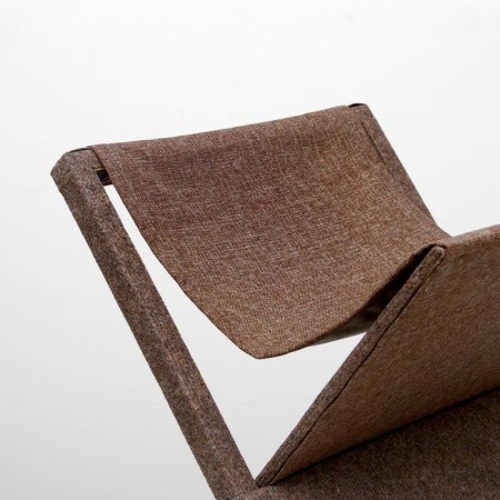 House for cats with a clamp "X", folding with a hammock, carpet, mix of flowers-5