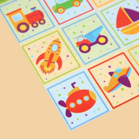 Paper "cars" stickers, with coloring on the back, 11 × 15.5 cm-2
