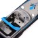 The radio -controlled mini boat boat works on the battery, the color is blue