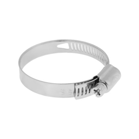 Chervyeric TORK clamp, end -to -end carriage, diameter 40 - 60, 10 mm width, galvanized