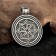Slavic amulet "Molovinets", 8g, 33x25 mm, D Undressions 4 mm, Pudter