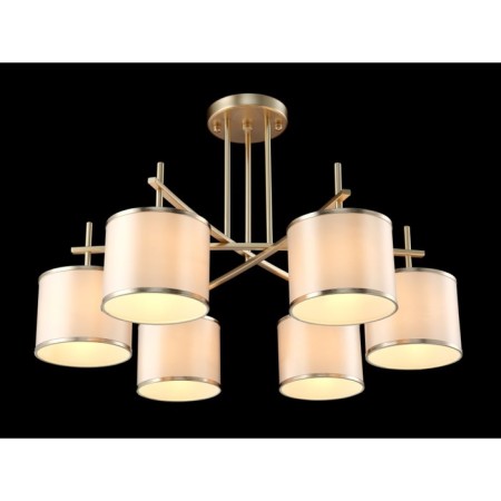 Crystal Lux chandelier, sergio 2901/306, E14, 6x60 W, 49x77x77 cm, gold color-2