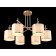 Crystal Lux chandelier, sergio 2901/306, E14, 6x60 W, 49x77x77 cm, gold color