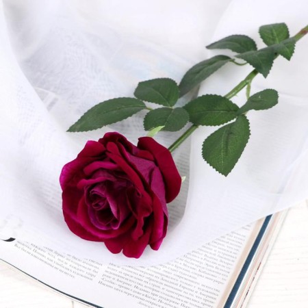Artificial flowers "Ariozo rose" 9x70 cm, purple
