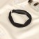 Hair rim "jeannet" braid weaving, 3 cm, black