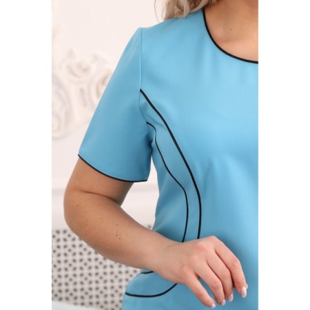 Women's dress, size 54, blue color-7