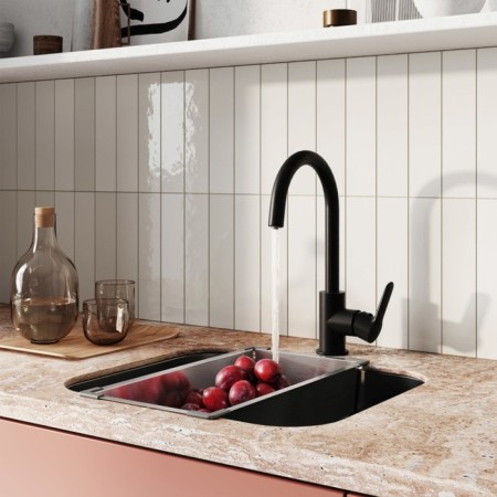 IDDIS Cuba kitchen mixer with a filtered water channel, black-7