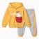 Kit for children (sweatshirt/trousers), yellow color, height 74 cm