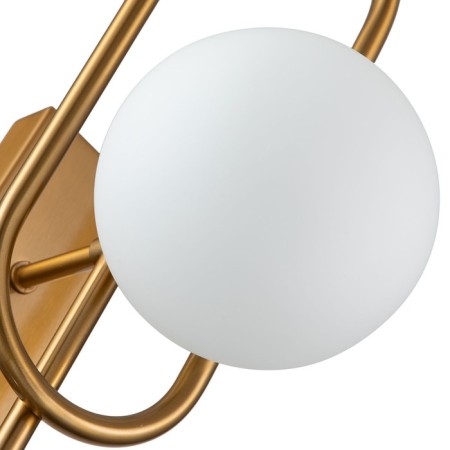 Bra Indigo, 11015/2W Brass. 2x25W, G9, 230x120x475 mm, matte white color-2