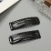 Invisible hair "Enico" (set 2 pcs) classic straight, 6.5 cm, black