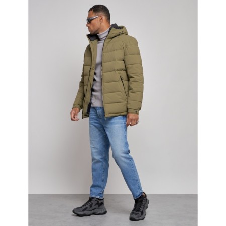Sports male winter, size 48, khaki color-1