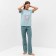 Home female "kittens" (T -shirt/pants), blue color, size 52