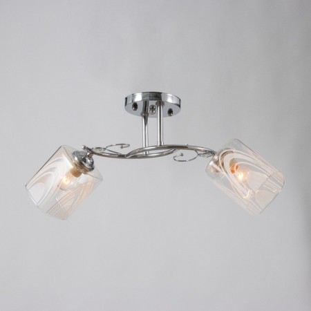 Ceiling chandelier "Marie" 2x40W E27 Color: silver-1