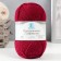 Yarn "Festive" 48% kashmilon (pan), 48% acrylic, 4% metered 160m/50g (091 cherries)