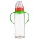 A bottle for feeding, classic throat, 250 ml., 3 months, cylinder, with handles, mix color