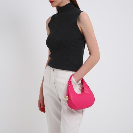 Women's bag over the shoulder, pink color 21*21.5*6 cm-7