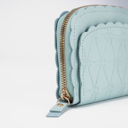 Women's wallet with lightning, blue color-2