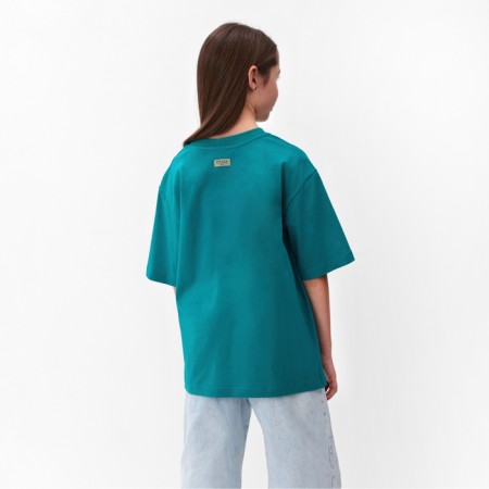Children's Minaku T -shirt, turquoise color, height 116 cm-6