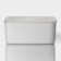 Storage container with lid LADOM "Elistic", 36.5 × 26 × 16 cm, white color