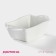Baking a foam -resistant ceramic of the Dolyan “Rectangle. Menno ", 17 × 9 × 5.5 cm, white color