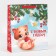 Laminated vertical "Playful kitten", M 26 x 30 x 9 cm, New Year
