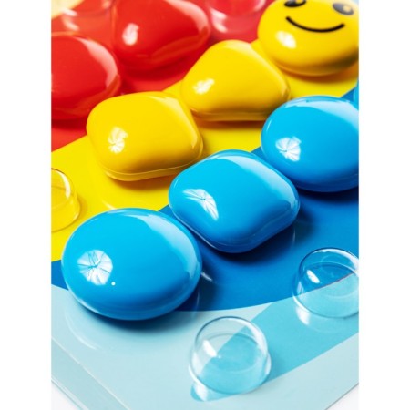 Mosaic for the smallest Baby Toys "House", 5 colors, 31 elements-5