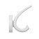 Furniture hook cappio usual, two -rod, lunar gray