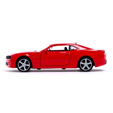 Metal machine Chevrolet Camaro, 1:32, doors, inertia, red color open-1