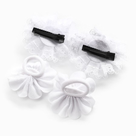 Hair bow on an elastic band 2 pcs, hair clip hair clip 2 pcs, set, cats aristocrats-3