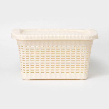 Storage basket with a lid, 20 l, 45 × 28 × 24 cm, color mix