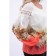 Female blouse, size 52, white color, coral