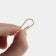 Carabiner wire, 32 × 11 mm, the color is gold, price for 1 piece