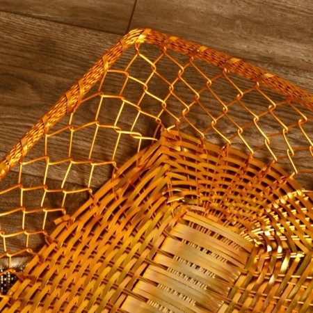 Fruit basket "Aliya" aluminum, 48x38x10 cm-2