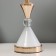 Celeste table lamp E27 40W white-gold 25x25x42.5 cm