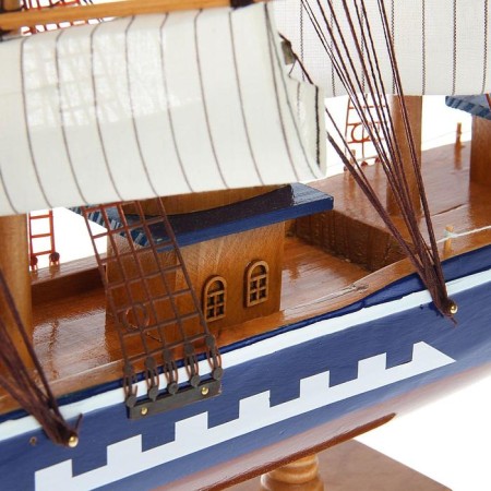Souvenir ship large "Orpheus", sides blue, white sails, 11 × 80 × 71 cm-6