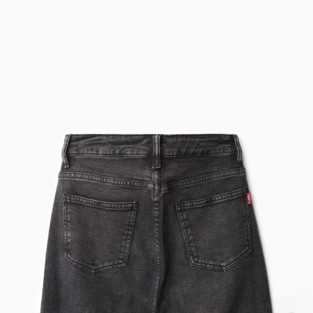Jeans insulated female, gray color, size 25 (40/42)-5