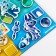 Velcro inserts, flower beds “sort objects” of 20 elements, on Velcro, study the color